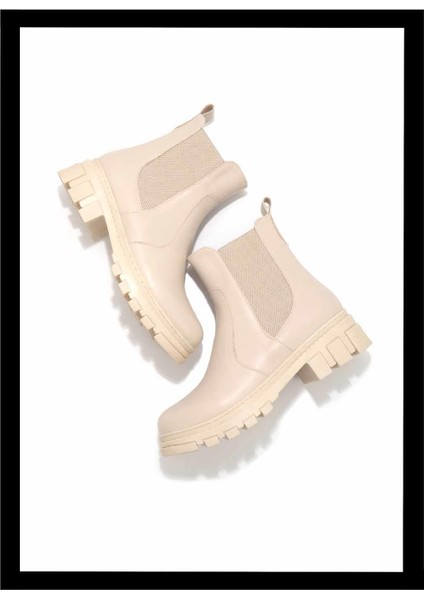 Bej Kadın Bot & Bootie K02875070309