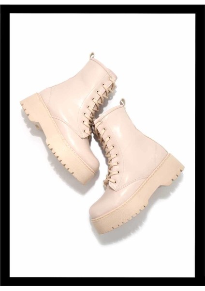Bej Kadın Bot & Bootie K02394012009