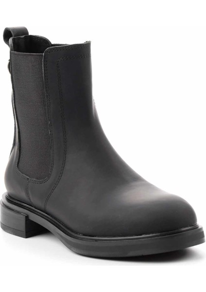 Mat Siyah Hakiki Deri Kadın Bot & Bootie K02379013103 modelleri