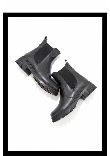 Siyah Kadın Bot & Bootie K02875070309