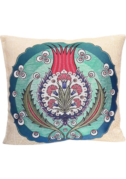 Dokuma Osmanlı Çini Motifli Yastık Kılıfı fiyatları