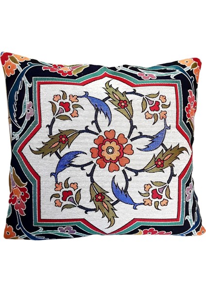 Dokuma Osmanlı Çini Motifli Yastık Kılıfı fiyatları