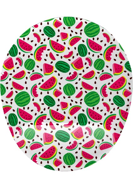 Karpuz Desenli Bilek Destekli Kaymaz Buruşmaz Kırılmaz Mouse Pad