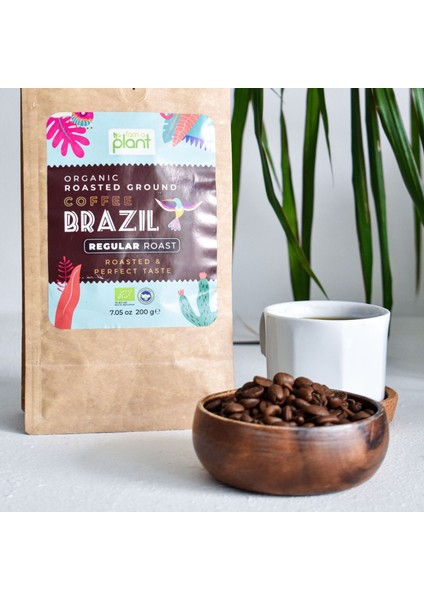 Organik Öğütülmüş Filtre Kahve Brezilya Medium 200 gr fiyatları