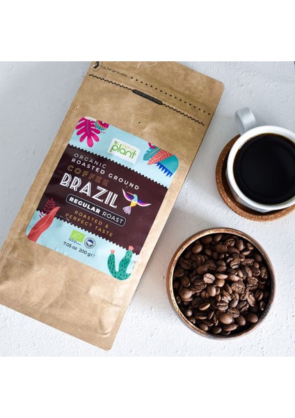 Organik Öğütülmüş Filtre Kahve Brezilya Medium 200 gr modelleri