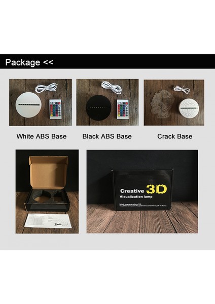 3D Illusion Lamba Gölge Anime Karakter 3D LED Gece Lambası Çocuklar Için Dokunmatik Uzaktan Kumanda Yatak Odası Dekoru -- Stil 1（ortak Taban） (Yurt Dışından)