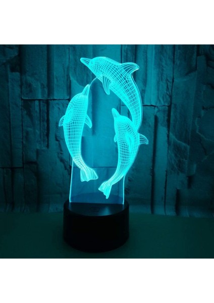 Yunus Akrilik 3D Gece Işıkları USB LED Masa Lambası Ev 3D Sanat Lambası 7 Renk Değişen Yatak Odası Dekoru Gece Lambası Hediyeler (Siyah Koltuk) (Yurt Dışından)