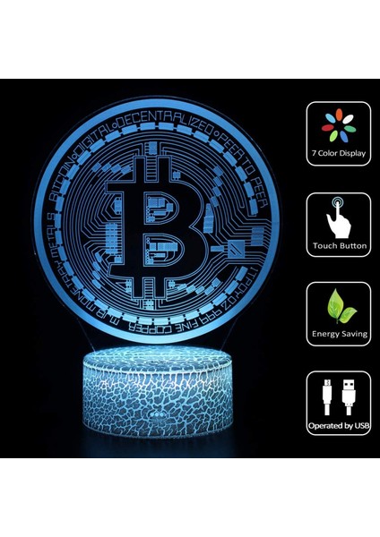 3D Gece Lambası LED Illusion Masa Masa Lambası 7 Renk Değişimi USB Kablosu Dokunmatik Uzaktan Kumanda Noel Doğum Günü Hediyesi (Siyah Koltuk) (Yurt Dışından)