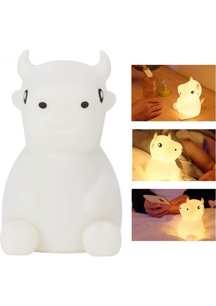 Mini Gece Lambas?, Tek Dokunu?ta Renk De?i?imi 7 Renk Ba?ucu Lambas? Silikon Malzeme Elektrik Tasarrufu USB ?arj Dekorasyon I?in ?ift Katmanl? Renk (Yurt Dışından) fiyatları
