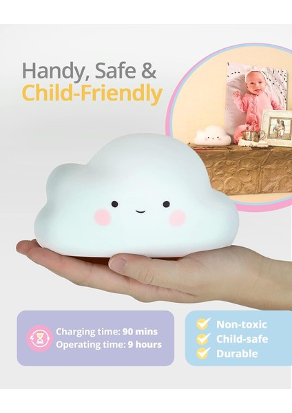 Someshine Kids Gece Lambası - Otomatik Kapanma Zamanlayıcılı, Güvenli ve Dayanıklı Kawaii Lambalı ve Bebek Besleme, Bebek Bezi Değiştirme ve Gece Yarısı Banyo Gezileri Için Parlaya (Yurt Dışından) fiyatları