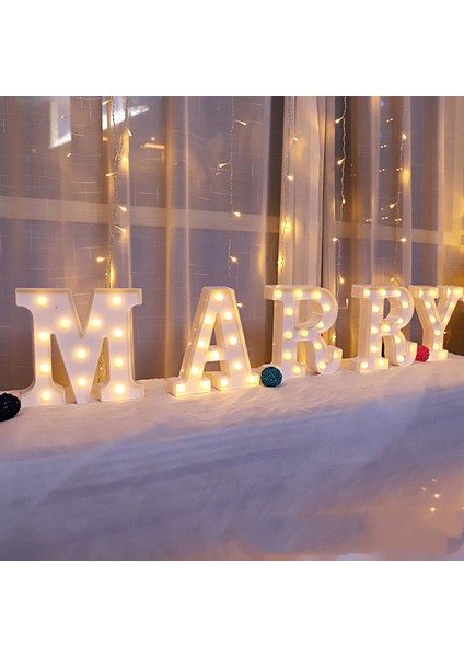 LED Işık Numarası Mektup Işareti Gece Lambası Düğün Doğum Günü Partisi Noel Ev Dekorasyon Numarası Lambası (Mektup E) (Yurt Dışından) modelleri