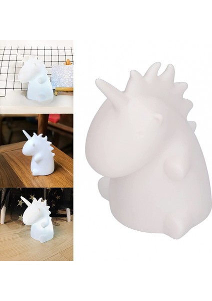 Dekoratif Lamba, Silikon LED Gece Lambas?, ?izgi Film ?ekilli Pilli Lamba Ofis Oturma Odas? Yatak Odas? Dekorasyonu I?in (Yurt Dışından)