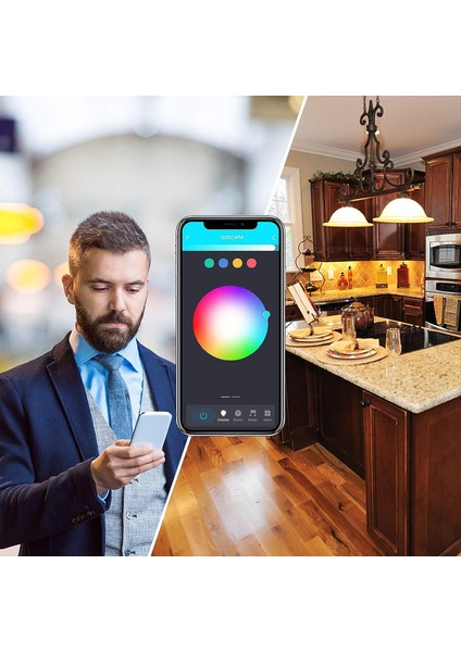Akıllı Mumluk LED Ampul, E12 Wifi-Bluetooth Avize Ampul, Alexa Google Home ile Uyumlu, Ayarlanabilir Beyaz 2700K-6500K ve Rgb Mum Ampul, Müzik Senkronizasyonu 5W = 45W 400LM 4 Adet (Yurt Dışından) fırsatları