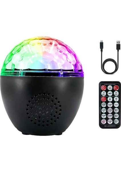 Disko Topu Işıkları, 16 Işık Modu Sesle Etkinleşen Parti Işıkları, Bluetooth Hoparlör ve Uzaktan Kumanda Ile, Ev Için Parti Malzemeleri Ktv Tatiller Düğün Dans Pub Bar Kulüp Göster (Yurt Dışından)