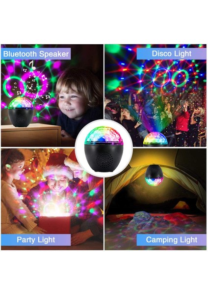 Disko Topu Işıkları, 16 Işık Modu Sesle Etkinleşen Parti Işıkları, Bluetooth Hoparlör ve Uzaktan Kumanda Ile, Ev Için Parti Malzemeleri Ktv Tatiller Düğün Dans Pub Bar Kulüp Göster (Yurt Dışından) fiyatları
