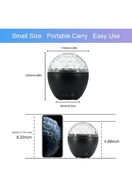 Disko Topu Işıkları, 16 Işık Modu Sesle Etkinleşen Parti Işıkları, Bluetooth Hoparlör ve Uzaktan Kumanda Ile, Ev Için Parti Malzemeleri Ktv Tatiller Düğün Dans Pub Bar Kulüp Göster (Yurt Dışından) modelleri