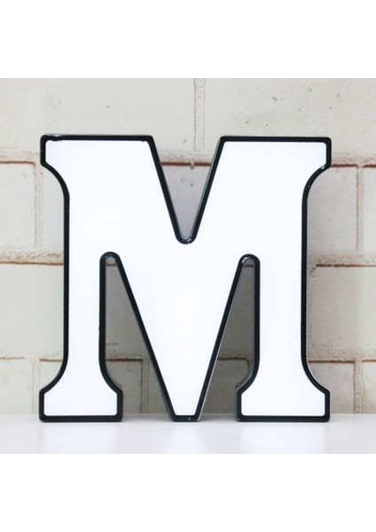 LED Marquee Harf Işıkları-Dıy Marquee Işıklar Harf Tabelaları Düğün, Doğum Günü, Parti, Bar Dekorasyonu Için 26 Alfabe Tabelaları (Mektup M) (Yurt Dışından)