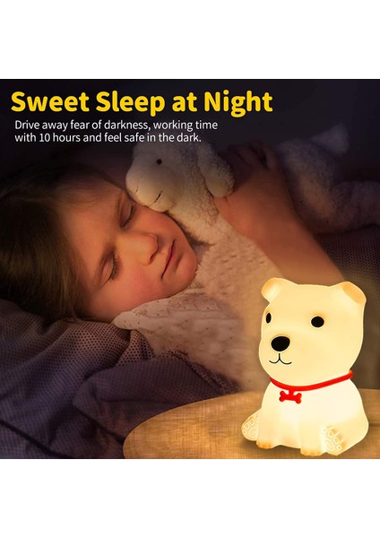 Sevimli Köpekbalığı Gece Lambası 7 Renk Değiştiren LED Taşınabilir Dokunmatik Lamba Yatak Odası Için USB Şarj Edilebilir Silikon Hayvan Gece Lambası Bebek Kız Için Doğum Günü Hediy (Yurt Dışından) fiyatları