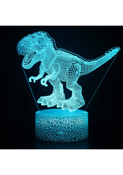 Uzaktan Dokunmatik Kontrollü Dragon Gece Işığı 16 Renk 4 Yanıp Sönme Modu ve Parlaklık Ayarlı USB Pillerle Çalışır - Dragon E (Yurt Dışından)