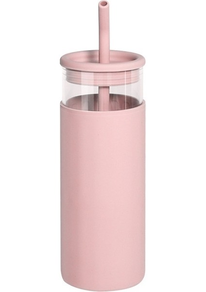 Yüksek Borlu Cam Su Bardağı Pipetli Bardak Hediye Kupası (Yurt Dışından)