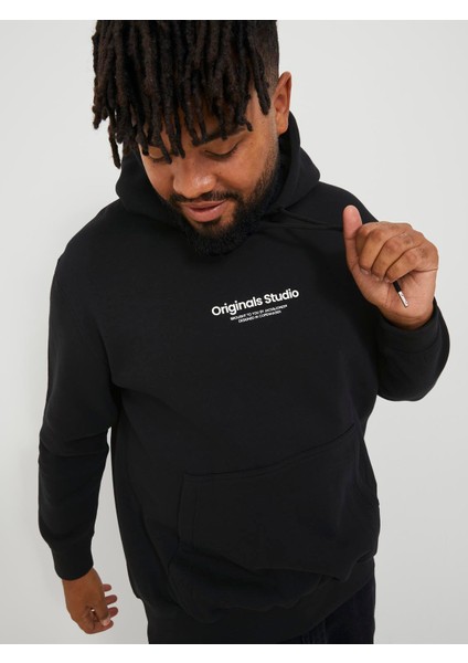 Logo Baskili Sweatshirt - Büyük Beden fırsatları