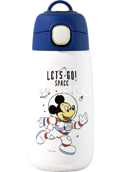 Walt Disney Çocuk Yalıtım Fincan 316 Öğrenci Çocuk Paslanmaz Çelik Messenger Saman Bardak (Yurt Dışından)