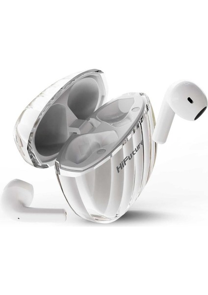 FlyBuds 3 Kablosuz Bluetooth 5.3 IPX5 Su Geçirmez Çevresel Gürültü Engelleme ENC 4 Mikrofonlu TWS Kulak İçi Kulaklık Beyaz fiyatları