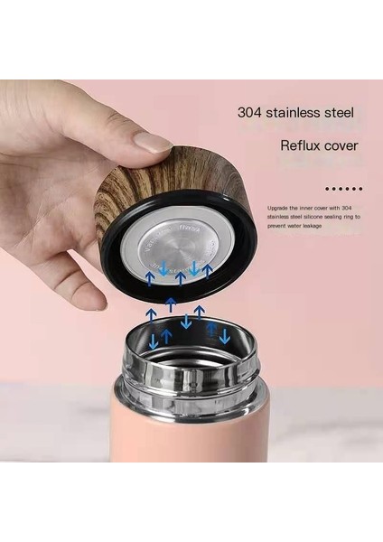 Yaratıcı Ahşap Tahıl Iş Kupa 304 Paslanmaz Çelik Çift Katmanlı Vakumlu Kupa (Yurt Dışından) fiyatları