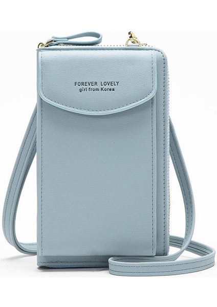 Dikey Uzun Manyetik Toka Basit Cep Telefonu Çantası Bayanlar Çapraz Çanta Bir Omuz Yumuşak Cüzdan Bozuk Para Cüzdanı (Yurt Dışından)