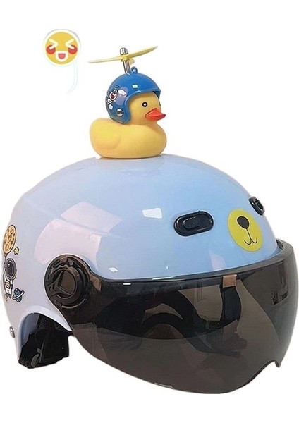 Çocuk Kask Elektrikli Araba Sonbahar Ve Kış Erkek Ve Kız Bebek Yarım Kask Sevimli Anaokulu Karikatür Şapka (Yurt Dışından)