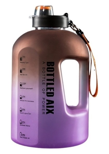 Büyük Kapasiteli Plastik Bardak Açık Spor Su Şişesi Spor Su Bardağı Taşınabilir Tonluk Kova (Yurt Dışından)