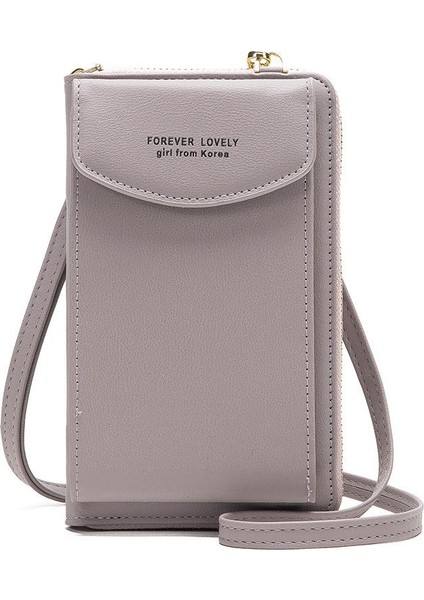 Dikey Uzun Manyetik Toka Basit Cep Telefonu Çantası Bayanlar Çapraz Çanta Bir Omuz Yumuşak Cüzdan Bozuk Para Cüzdanı (Yurt Dışından)