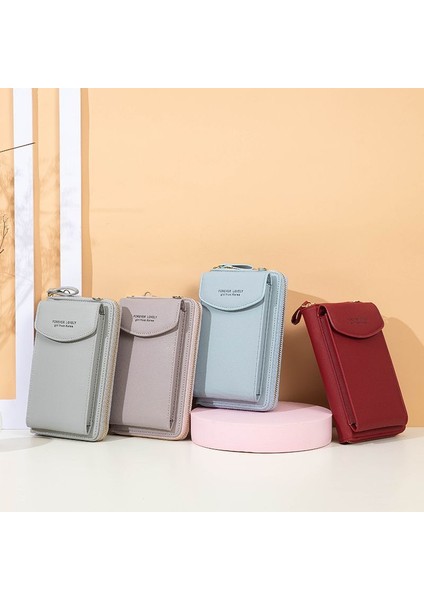 Dikey Uzun Manyetik Toka Basit Cep Telefonu Çantası Bayanlar Çapraz Çanta Bir Omuz Yumuşak Cüzdan Bozuk Para Cüzdanı (Yurt Dışından) fiyatları