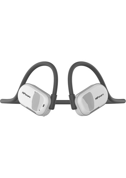 FutureMate Kablosuz Bluetooth 5.3 Open Ear IPX5 Su Geçirmez Çevre Gürültüsü Engelleme ENC 4 Mikrofonlu Kulak İçi Kulaklık Beyaz / Gri