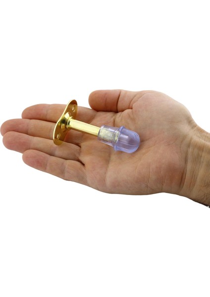 Mobilya Kapı Arkası Kolu Stoperi Tamponu Metal Gold Altın 8 Cm Stopu Durdurucusu Tutucu Tutacağı