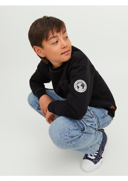 Jack & Jones Gögüs Cepli Bisiklet Yaka Sweatshirt - Çocuk