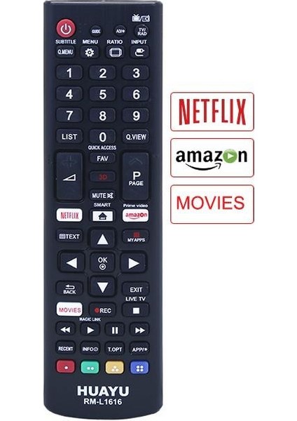 Lg AKB75095307 LED Tv Kumanda Huayu RM-L1616