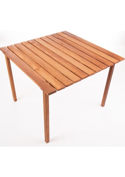 Ahşap Katlanır Rulo Kamp ve Piknik Masası Kahverengi Ahşap, Kamp, Balkon Bahçe Plaj 60X60