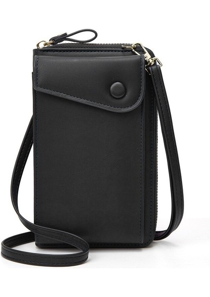 Fermuarlı Cep Telefonu Çantası Bir Omuz Messenger Kart Sahibinin Madeni Para Cüzdanı Moda Bayanlar Büyük Kapasiteli Madeni Para Cüzdanı (Yurt Dışından)