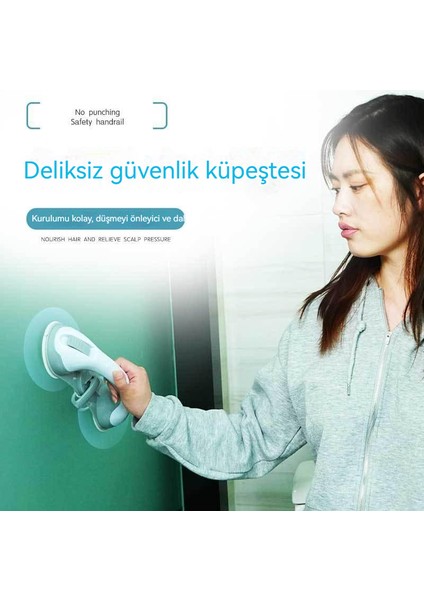 Banyo Için Kaymaz Üçlü Vantuz Kol Dayama Cam Kapı Kolu modelleri