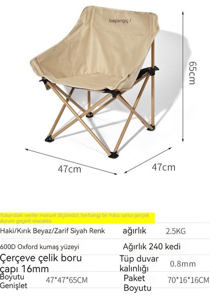 Açık Kamp Katlanır Taşınabilir Balıkçı Sandalyesi