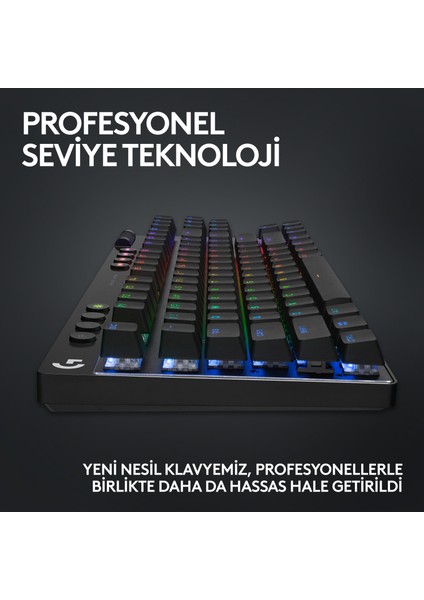 G PRO X TKL Lightspeed Tactile Switch RGB Kablosuz İngilizce Mekanik Gaming Klavye (920-012136)