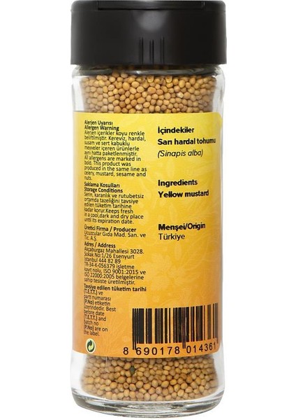 Hardal Tohumu (Sarı) 70 gr