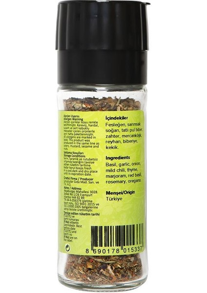 İtalyan Baharatı Karışımı 25 G fiyatları