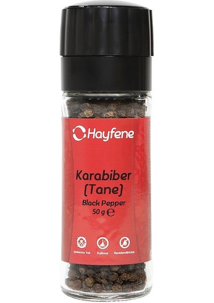 Karabiber Tane 50 gr ( Değirmen Kapaklı )