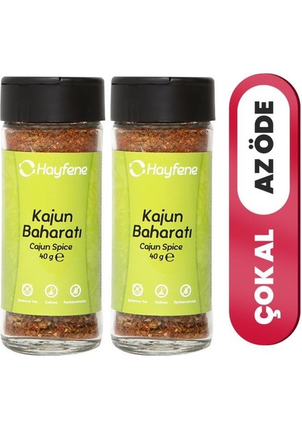 Kajun Baharatı 40 g - 2'li Set