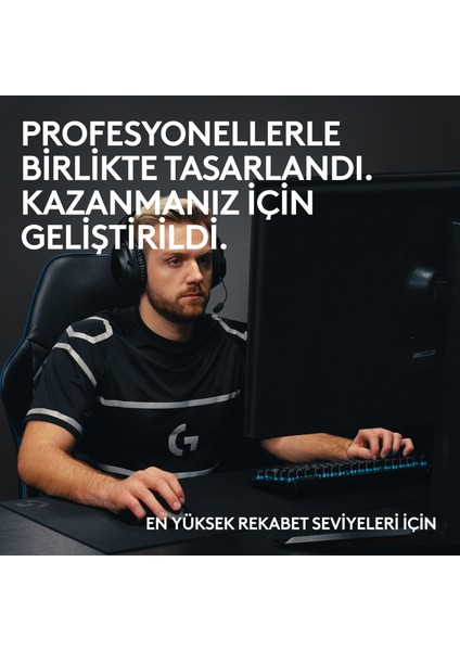 G PRO X TKL LIGHTSPEED Kablosuz LIGHTSYNC RGB PBT tuş başlıkları ile İngilizce Oyun Klavyesi - Pembe
