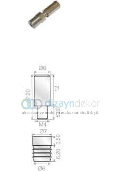 Vidalı Raf Pimi-50 Adet fiyatları