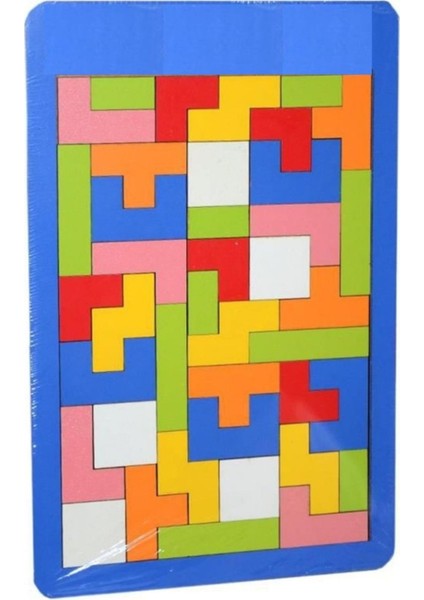 Ahşap Puzzle Tetris Oyunu Eğitici Ahşap Oyunu Yapboz Oyunu