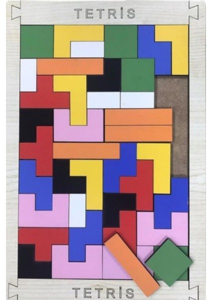 Ahşap Puzzle Tetris Oyunu Eğitici Ahşap Oyunu Yapboz Oyunu